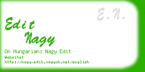 edit nagy business card